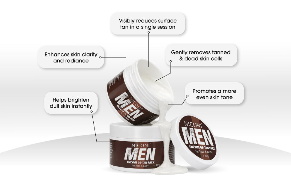 Enzyme De-Tan Pack for Men || Limited Time Offer