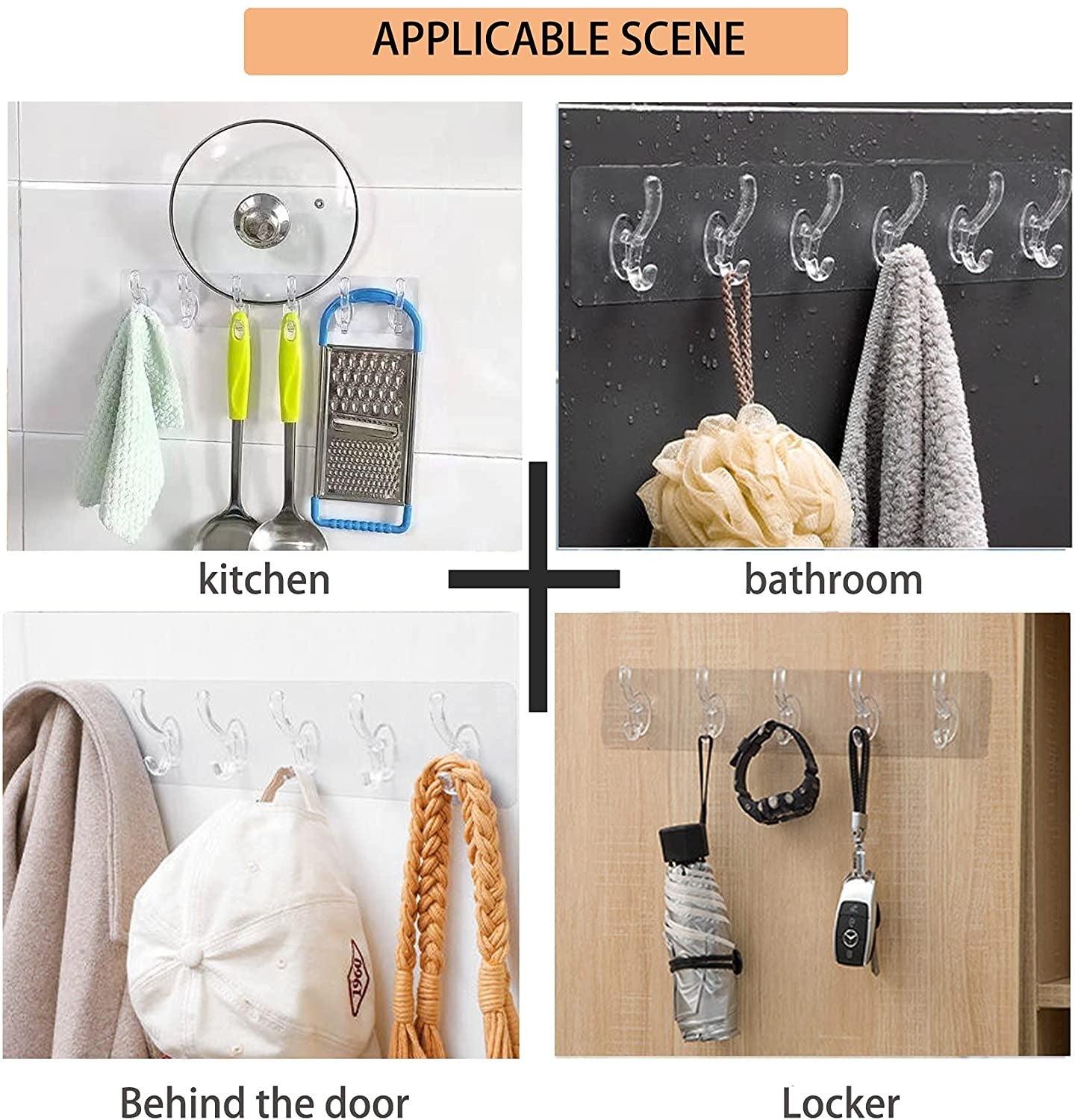Transparent Adhesive Wall Hooks || Clearance Sale