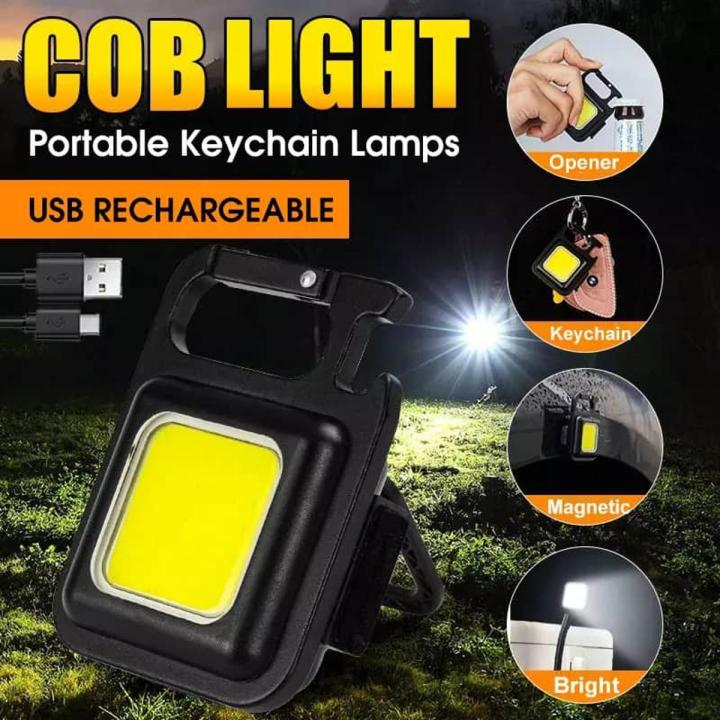 COB Rechargeable Keychain Light || Clearance Sale