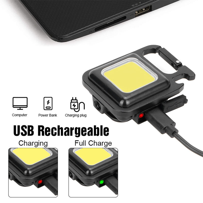 COB Rechargeable Keychain Light || Clearance Sale