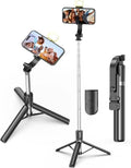 4-in-1 Selfie Stick with Tripod & Bluetooth Remote for iPhone & Android