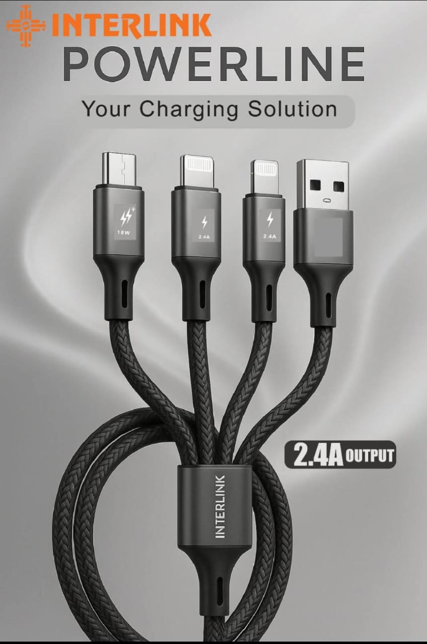 3-in-1 Fast Charging Cable || Clearance Sale