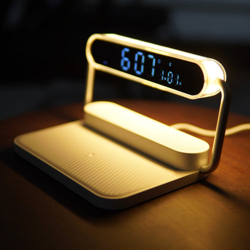 4 in 1 Wireless Charger with Bluetooth Speaker, Clock Display & Night Light