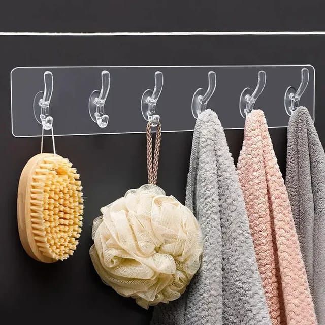 Transparent Adhesive Wall Hooks || Clearance Sale