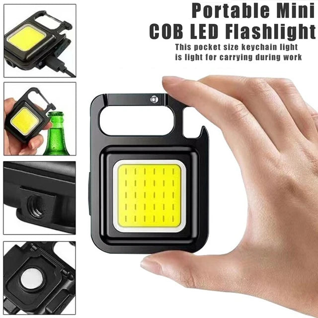 COB Rechargeable Keychain Light || Clearance Sale