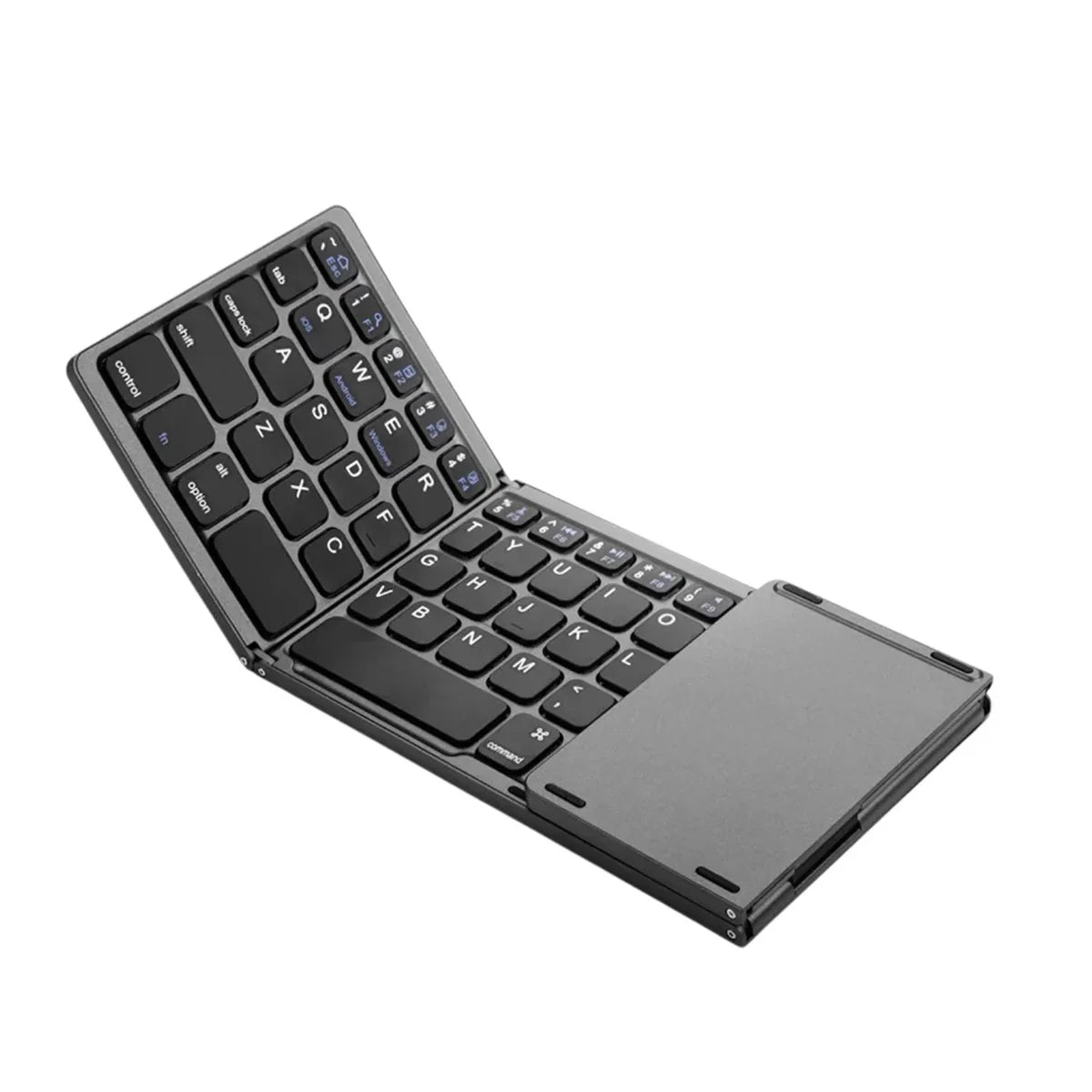 Compro™ Mini Foldable Bluetooth Keyboard with FREE Mobile Phone Holder